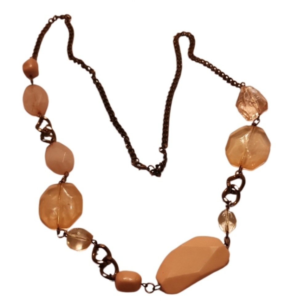Bronze Peach Vintage Necklace